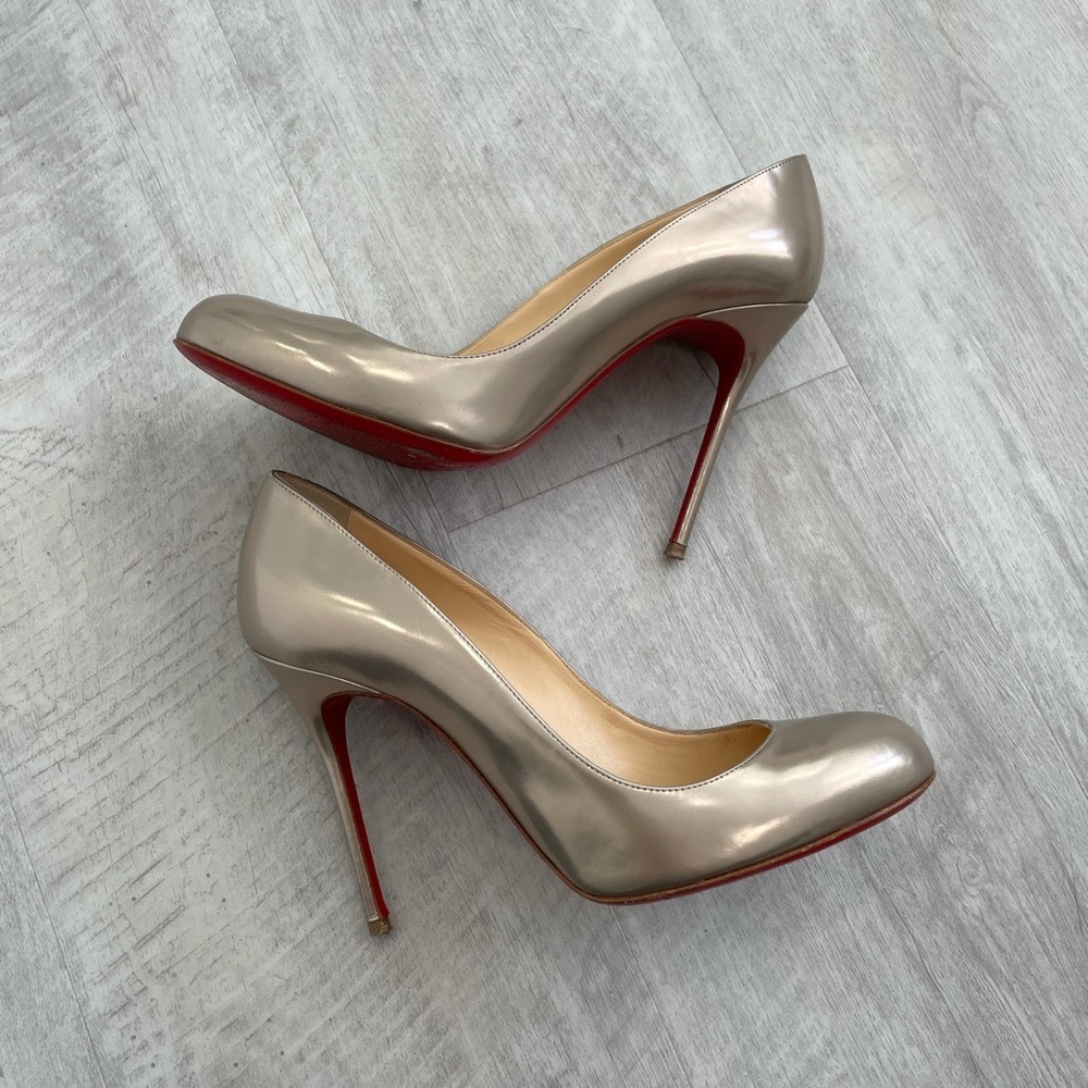 Christian Louboutin Fifi 100 Specchio Beige 39